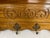 Wood Vintage French Tiger Oak 27" Wall Shelf Coat and Hat Rack For Sale - Image 7 of 17
