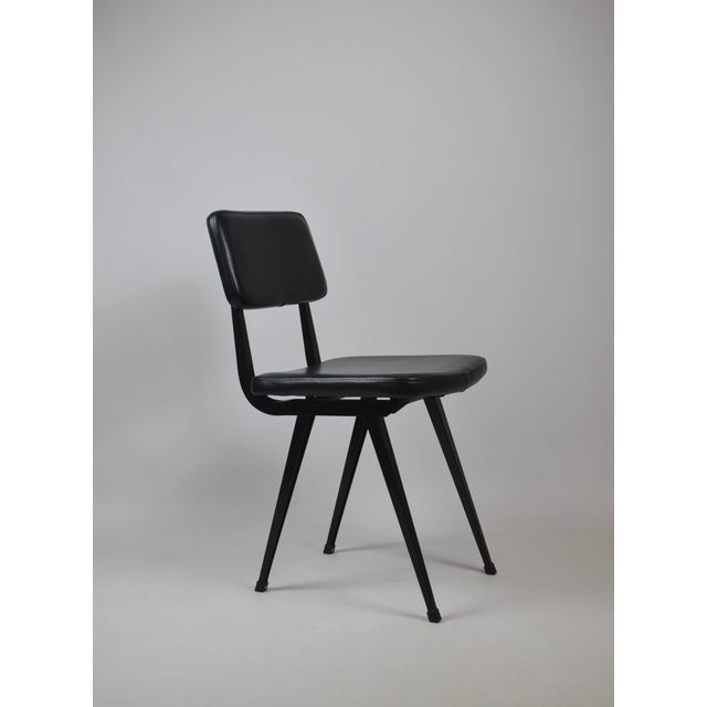 Black Industrial Chair in the style of Friso Kramer and Wim Rietveld, 1950s For Sale - Image 8 of 14