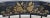 Late 20th Century Black Hitchcock Style Windsor Arm Rocking Chair Harvest Stencil Gold Accents For Sale - Image 5 of 8