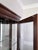 Traditional Dark Mahogany Curio Cabinet – Curved Glass Door, Mirrored Back For Sale - Image 3 of 3