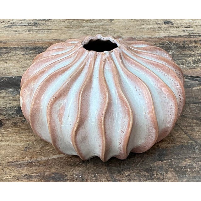 White Vintage Original Studio Pottery Vase For Sale - Image 8 of 12