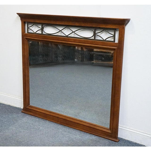 American Alexander Julian Home Colours Collection Cherry Early American Traditional 54" Mirror For Sale - Image 3 of 6