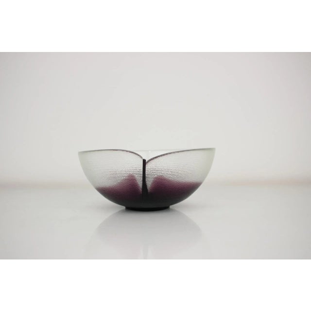 Mid-Century Bowl by Jiri Suhajek for Crystalex, 1970s For Sale - Image 3 of 14