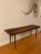 Stylish mid-century bench with a wood slat construction, styled after George Nelson. Versatile design able to use for a...