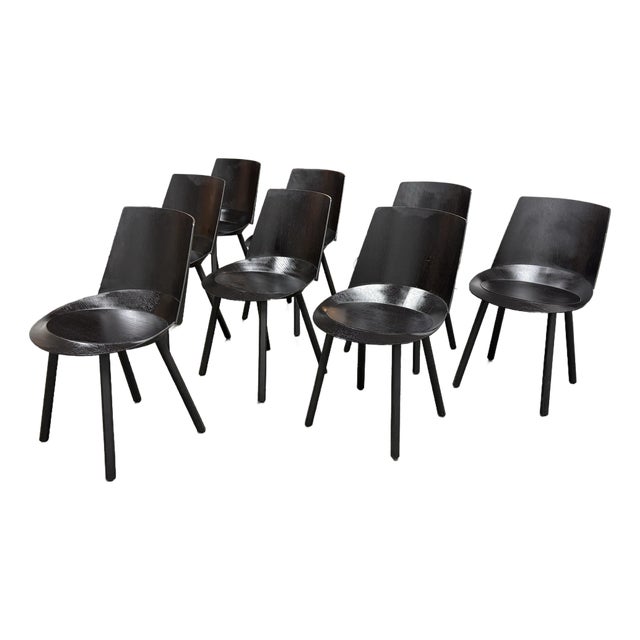 Stefan Diez for E15 Ch04 Houdini Side Chairs, Set of Eight For Sale