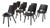 Stefan Diez for E15 Ch04 Houdini Side Chairs, Set of Eight For Sale