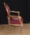 Traditional French Empire Armchairs in Red Fabric, Set of 2 For Sale - Image 3 of 9
