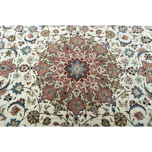 Hand-Knotted Rug with Silk, 2010s For Sale - Image 10 of 12