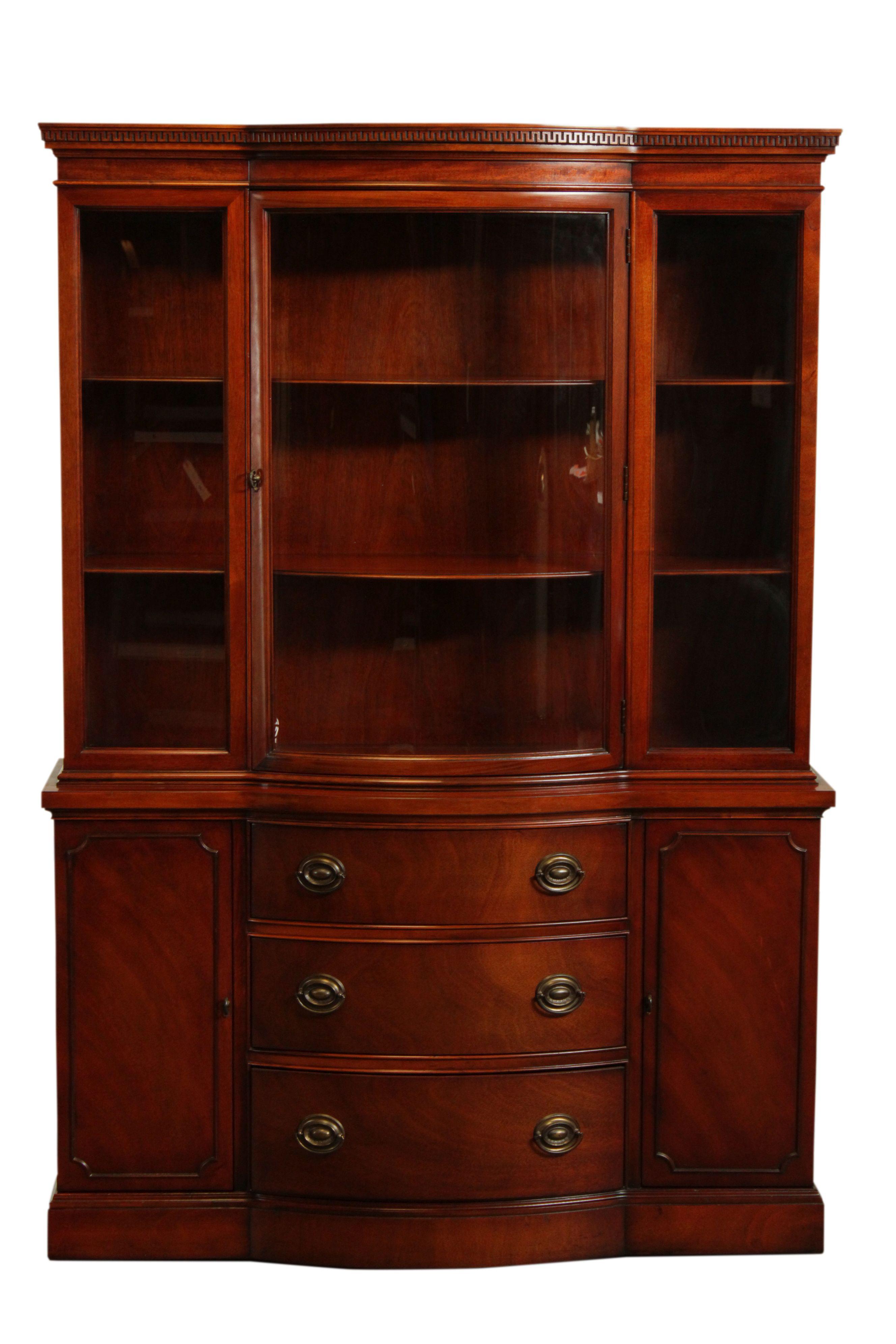 Drexel mahogany china cabinet Clearance