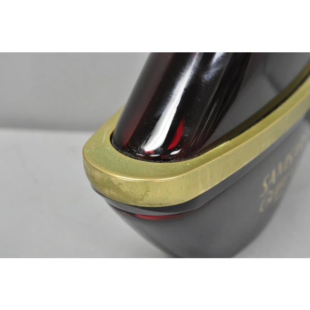 Glass Vintage 12" Samsara Guerlain Paris LRG Factice Red Perfume Display Dummy Bottle For Sale - Image 7 of 14