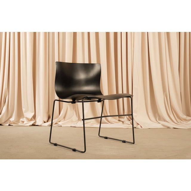 Vintage "Handkerchief" Stacking Chairs by Lella & Massimo Vignelli for Knoll Studio, Usa, 1985 — Set of 6 For Sale - Image 9 of 11