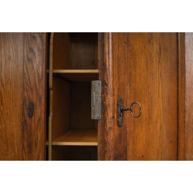 Early 19th Century Biedermeier Wardrobe in Oak For Sale - Image 16 of 18