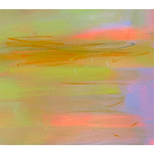 Trixie Pitts "Coastal Fog" by Trixie Pitts Minimalist Abstract Oil Painting For Sale - Image 4 of 10