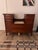 Antique wooden dresser with three heavy marble top surfaces. 20” D 45.5” W 37.5” H
