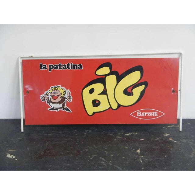 Barzetti Patatina Tin Sign, 1960 For Sale - Image 10 of 10