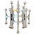 Vintage 1970s 24 candelabra light modernist chandelier designed by Gaetano Sciolari. This unique piece is a brushed chrome...