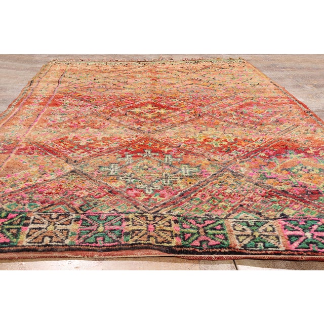 Vintage Beni M'Guild Moroccan Rug, 05'09 X 09'09 For Sale - Image 9 of 10
