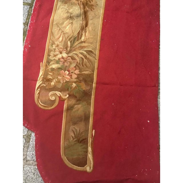 Antique French Handwoven Aubusson Tapestry for Valance, 1890s For Sale - Image 18 of 18