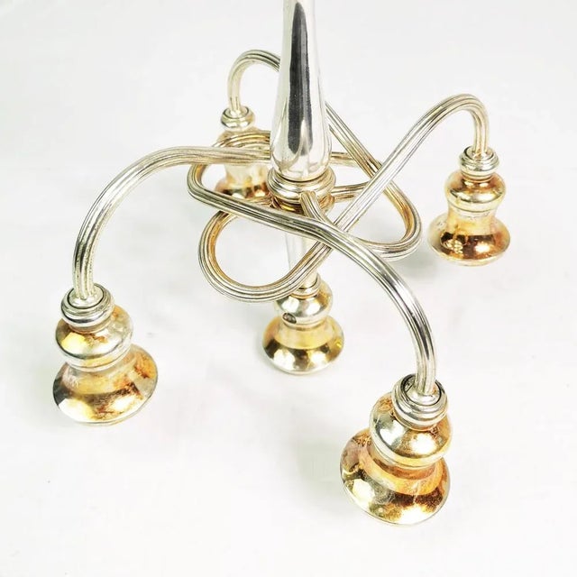 Metal Table Candlestick, Italy, 1960s For Sale - Image 7 of 10