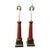 Egyptian-Revival Faux Porphyry Lamps - A Pair, 1960s For Sale