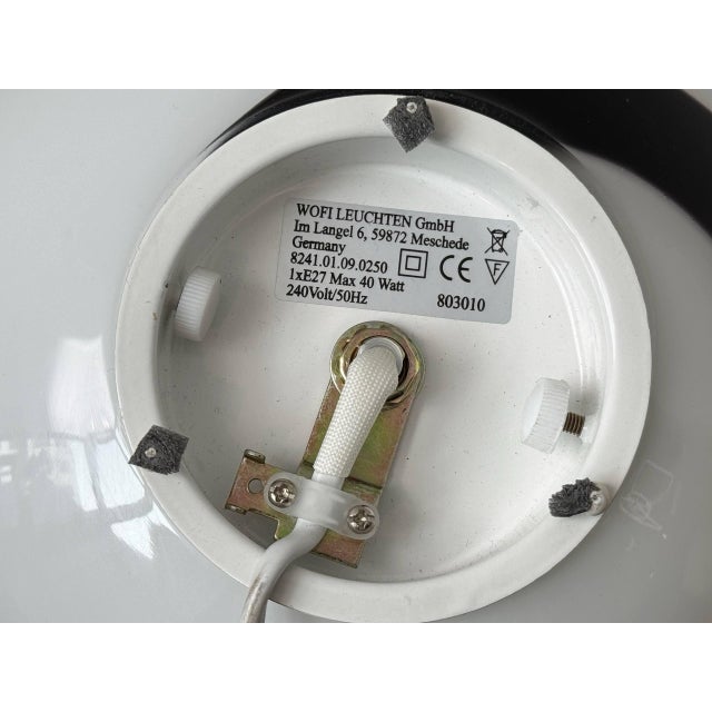 Large Glass Lamp with Zebra Pattern from Wofi Leuchten, Germany, 2000s For Sale - Image 17 of 18