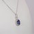 3.2Ct Tanzanite Pendant With Natural Diamond Accents in Solid 14k Gold, 10x8mm For Sale In Columbus - Image 6 of 7