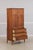 1980s Lane Walnut Mid Century Modern Gentlemens Chest Armoire For Sale - Image 5 of 18