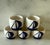 Nautical Set of 5 Ceramic Blue and White Napkin Rings With Boat Design For Sale - Image 3 of 7