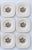 This charming set of six vintage plates showcases the classic craftsmanship of Crown Ducal, an English pottery brand...
