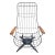 Vintage Homecrest High-Back Wire Lounge Mid-Century Modern Chair With Custom Teak Armrests – Rare Vintage For Sale In Dallas - Image 6 of 12