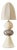 Ceramic Swan Bi-Colour Brown and Oatmeal and White Table Lamp by Henry Holland Studio For Sale