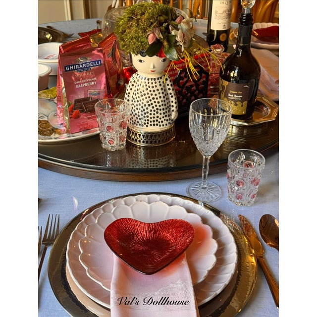 Vintage Fine Damask Pink Napkins - Set of 8 For Sale - Image 4 of 15