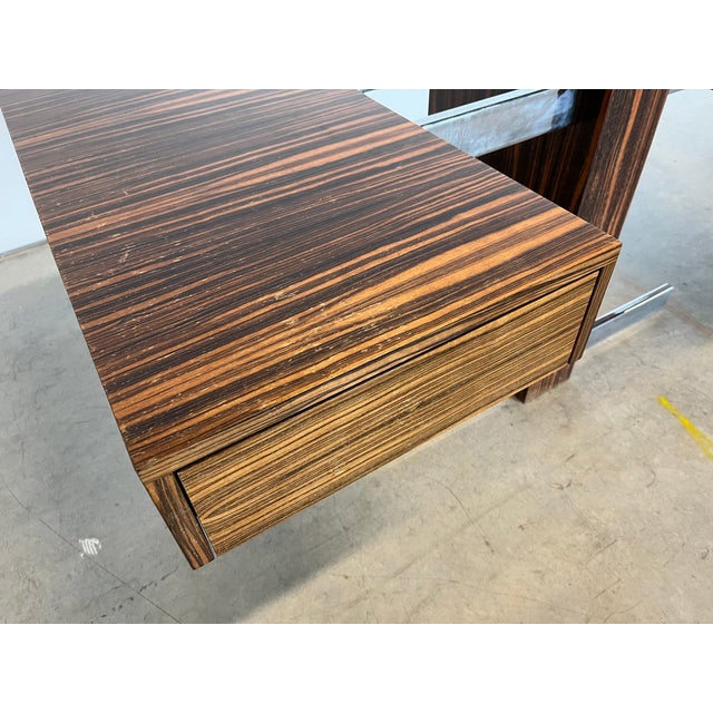 1960s Mid-Century Cantilevered Style Rosewood Desk For Sale In Houston - Image 6 of 10