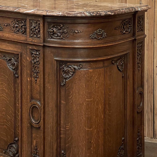 19th Century French Louis XIV Marble Top Buffet For Sale - Image 14 of 18