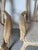 Beige Vintage Boho Chic Coastal Rattan & Leather-Wrapped Dining Chairs – Set of 4 For Sale - Image 8 of 12