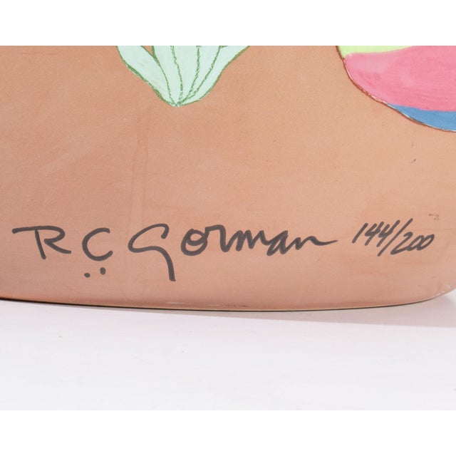 1989 “Story Teller” Limited Edition Vase by r.c. Gorman For Sale - Image 10 of 10