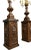 Large Terracotta and Gilded Wood Torches, Set of 2 For Sale - Image 5 of 8