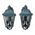 Verdigris Patina Small Outdoor Wall Lanterns - A Pair of Timeless Elegance! For Sale