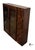 Mid-Century Modern Vintage Lane Staccato Collection Brutalist Style Mahogany Bookcase / Storage Cabinet For Sale - Image 3 of 10