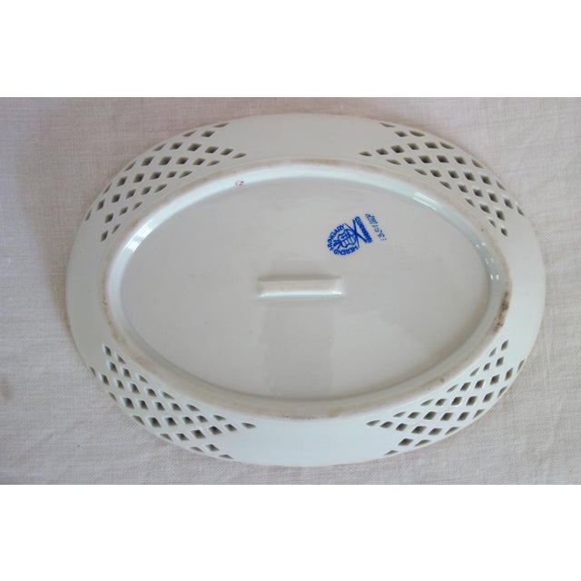 Openwork Porcelain Bowl from Herend Factory, Hungary, 1970s For Sale - Image 10 of 12