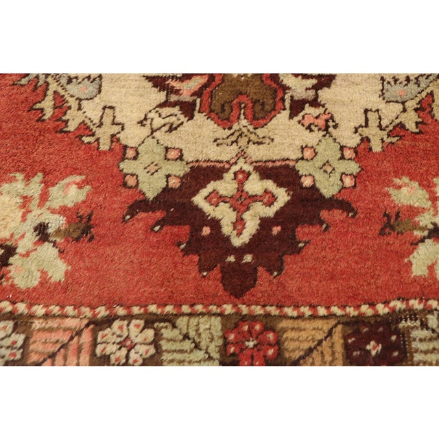 Vintage Turkish Yastik Rug - 02'04 X 02'04 For Sale - Image 4 of 8