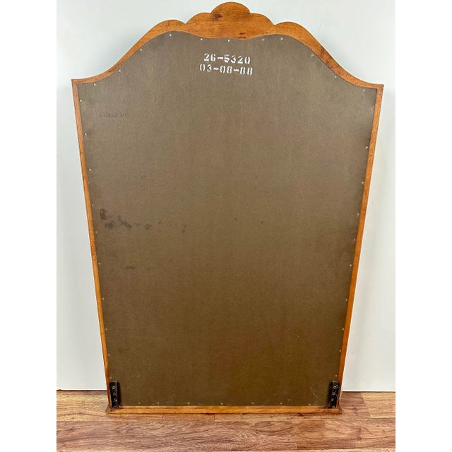 Glass 1990s Ethan Allen Country French Carved Tri-Fold Dresser Chest Mirror For Sale - Image 7 of 8