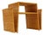 Italian Rattan Side Table and Magazine Rack, 1970s For Sale