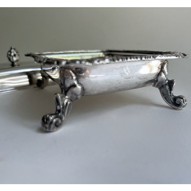 Vintage Seranco Silver Plate Covered Butter Dish For Sale - Image 14 of 18