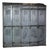 Vintage Metal Cabinet with 5 Doors from the Strafor Company, 1920s For Sale