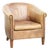 Vintage English-Style Cowhide Leather Club Armchair For Sale