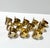 Vintage Hollywood Regency Solid Brass Pineapple Napkin Rings – Set of 12 For Sale - Image 10 of 12