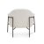 Lua Cream Chenille Accent Chair For Sale In Los Angeles - Image 6 of 9