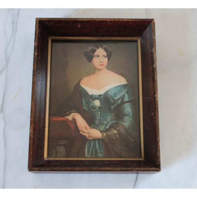 Vintage Framed Portrait Picture For Sale - Image 4 of 8