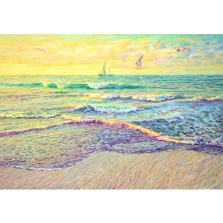 Sea at Dawn.Modern Original Painting. For Sale